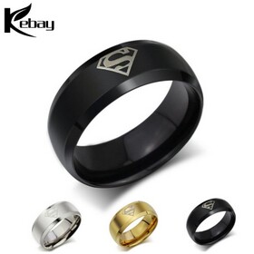  Fashion various colours superhero ring in stainless steel 