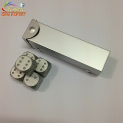  Silver colour aluminium metal dice wholesale 