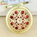  Wholesale gold colour pocket cosmetic mirror 